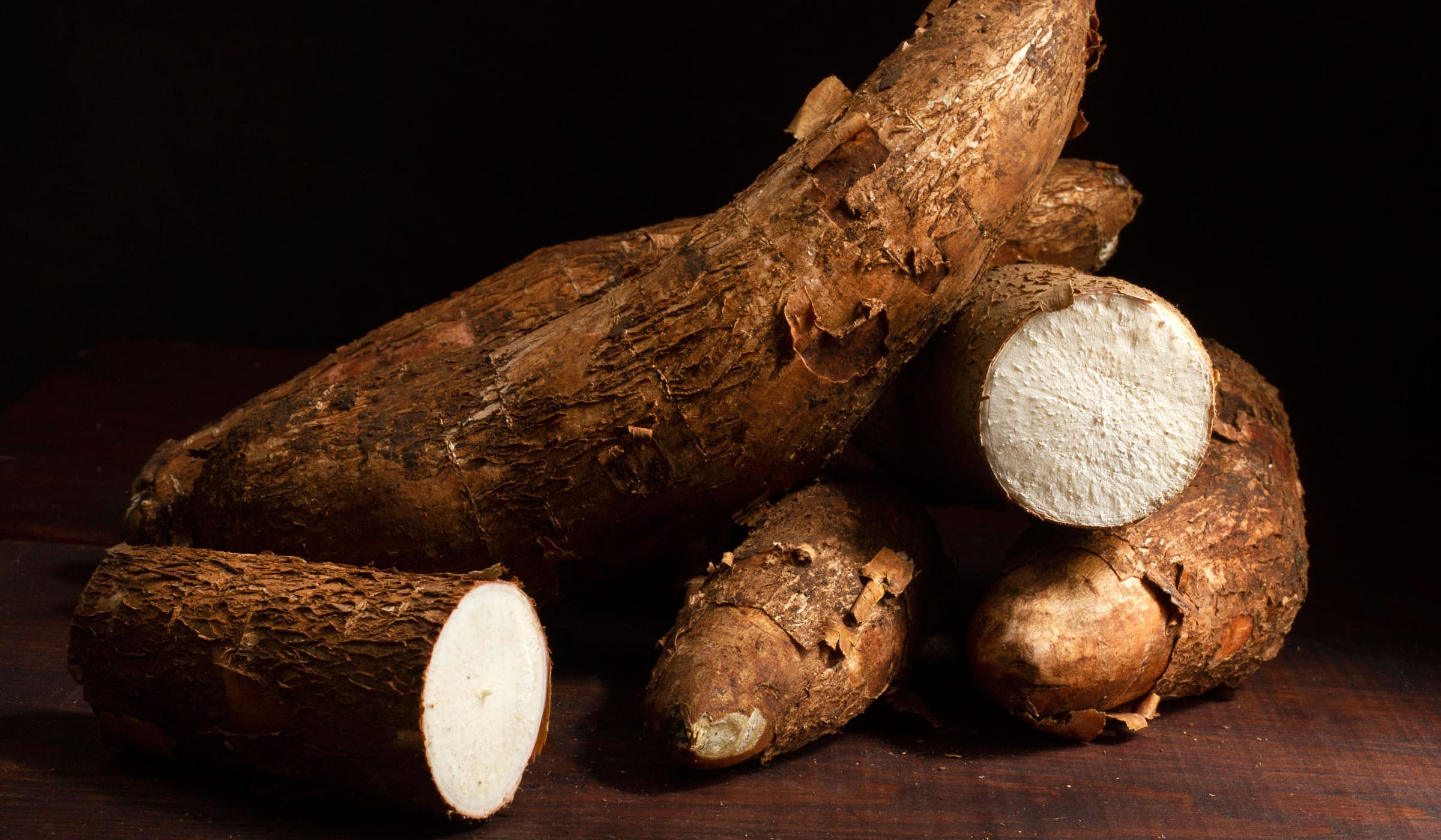 Cassava and cassava cut