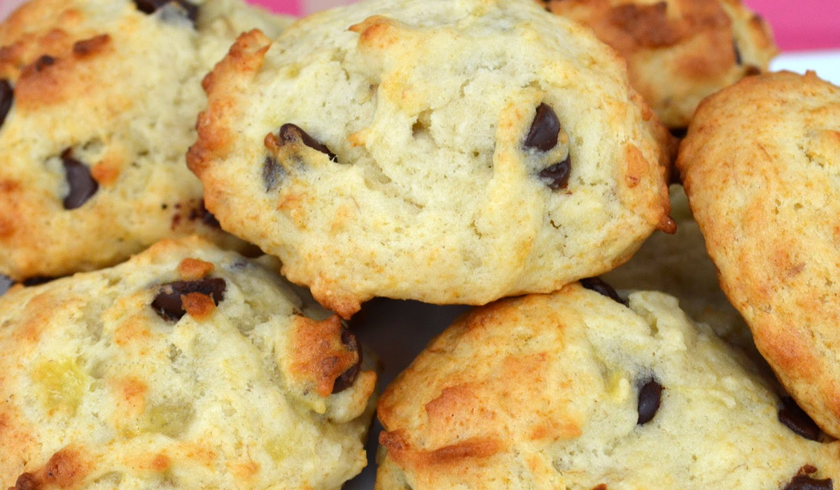 Cookies aux pépites de chocolat et à la banane