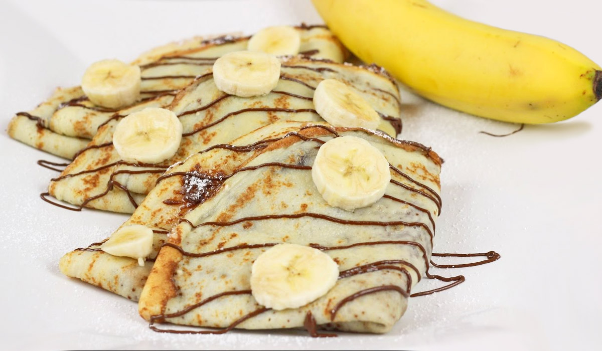 Crêpes à la banane et au nutella