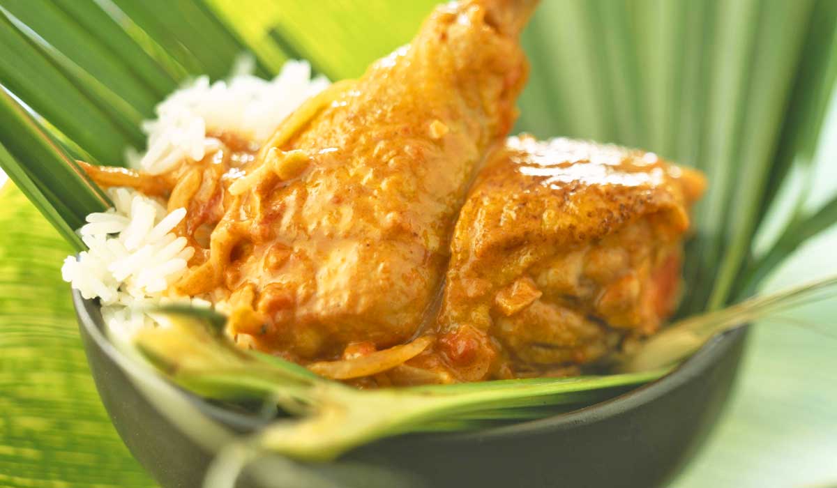 Poulet au coco antillais