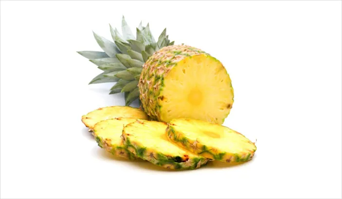 Sliced pineapple