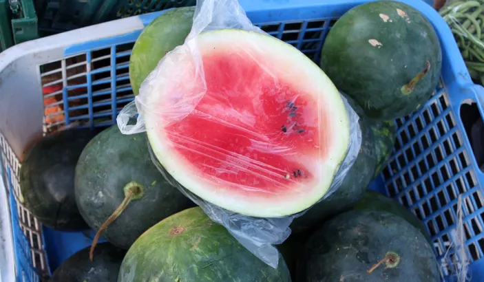 Watermelon for sale at Fort-de-France market