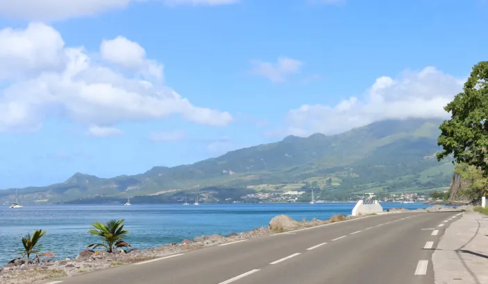 Road between Carbet and Saint-Pierre