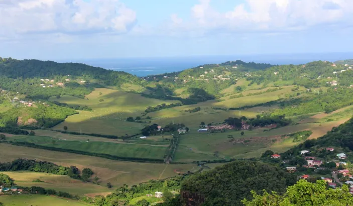Vue panoramique sur les falaises du sud