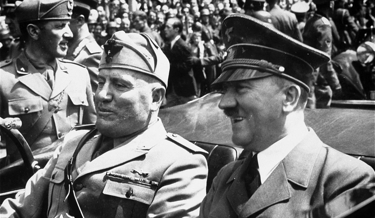 Benito Mussolini avec Hitler