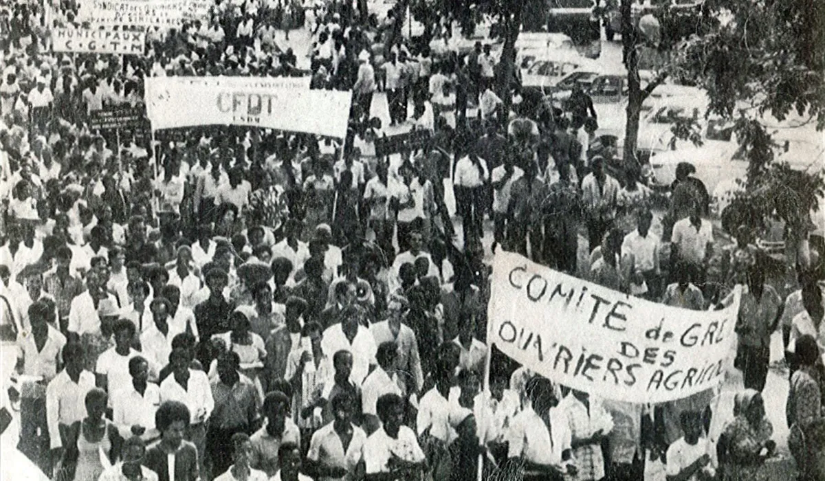 Février 1974 : Ouvriers en grève dans les rues