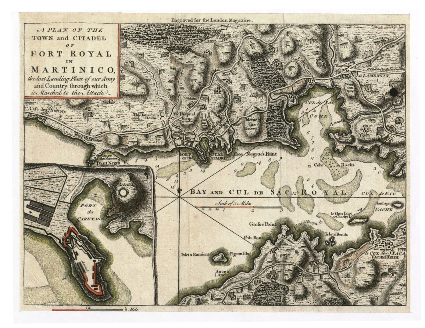 Baie des Flamands en 1762
