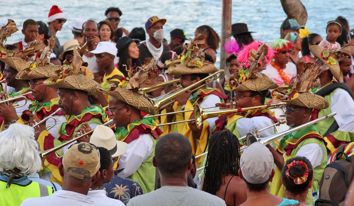Carnival band at the Parade du Sud