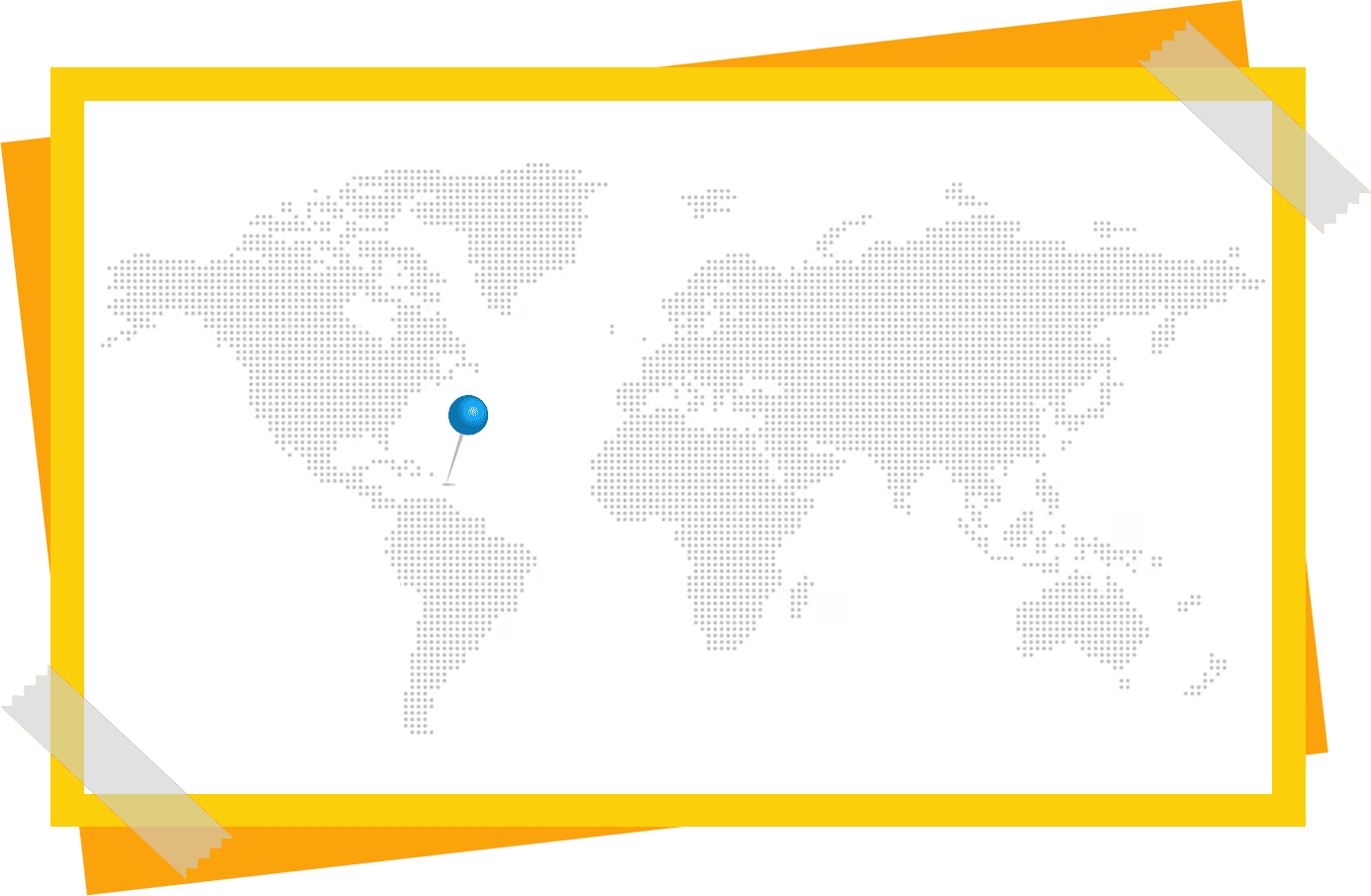 Carte du monde avec localisation de la Martinique